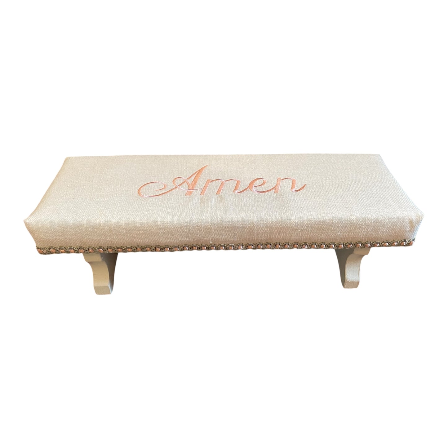 Prayer Kneeler- Classic Linen Amen