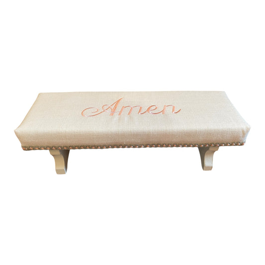 Prayer Kneeler- Classic Linen Amen