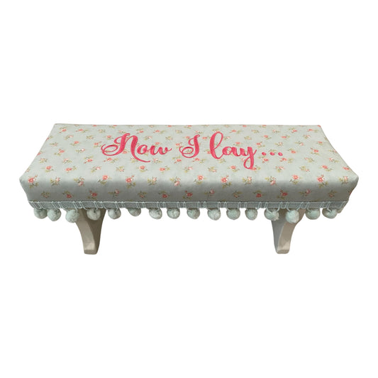 Prayer Kneeler- Mint Flower