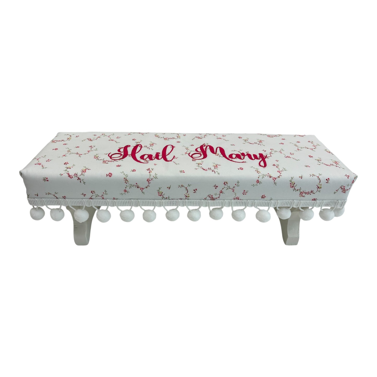 Prayer Kneeler- Pink White Floral