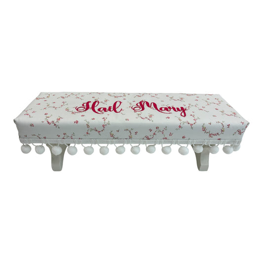 Prayer Kneeler- Pink White Floral